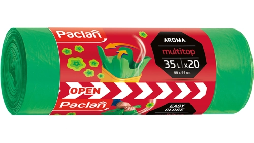 Paclan Multitop Worki na śmieci 35 l zapachowe z uszami 20 szt.