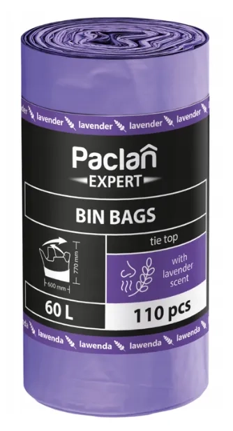 Worki_na_śmieci_60L_110szt._lawendowy_zapach_Paclan_Expert_3.webp