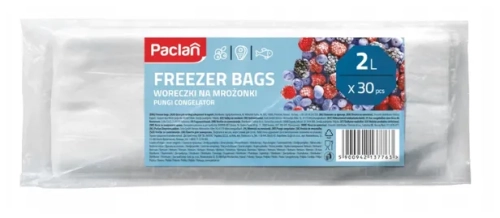 Woreczki do mrożenia 2L 30 szt na płasko
