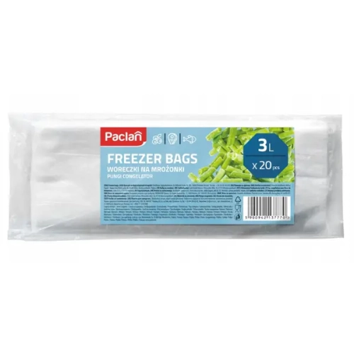 Woreczki do mrożenia 3L 20 szt na płasko