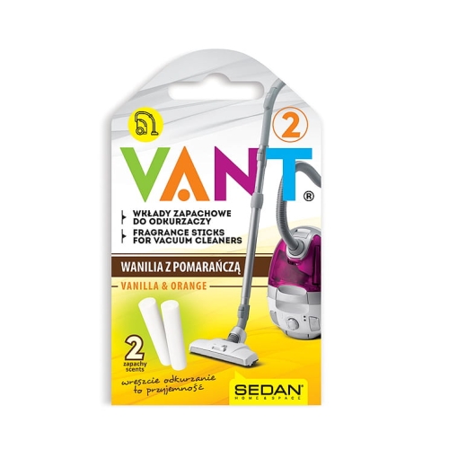 Wkłady zapachowe do odkurzacza VANT 2 wanilia z pomarańczą