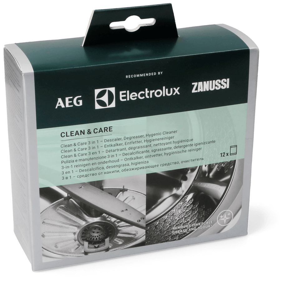 Preparat 3w1 do pralki i zmywarki Clean and Care Electrolux 12 saszetek